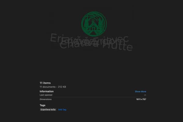 Erjavčeva mountain hut logo