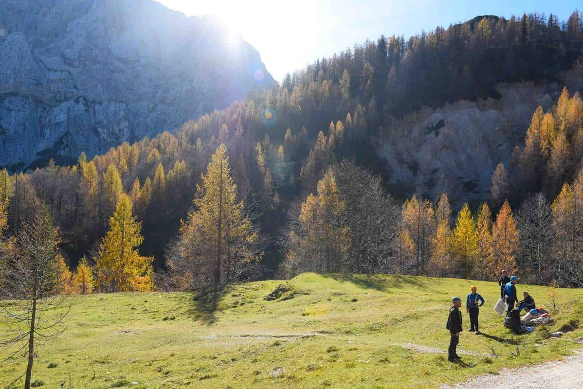 Hanzova pot izpred Erjvčeve koče. foto Grega Eržen