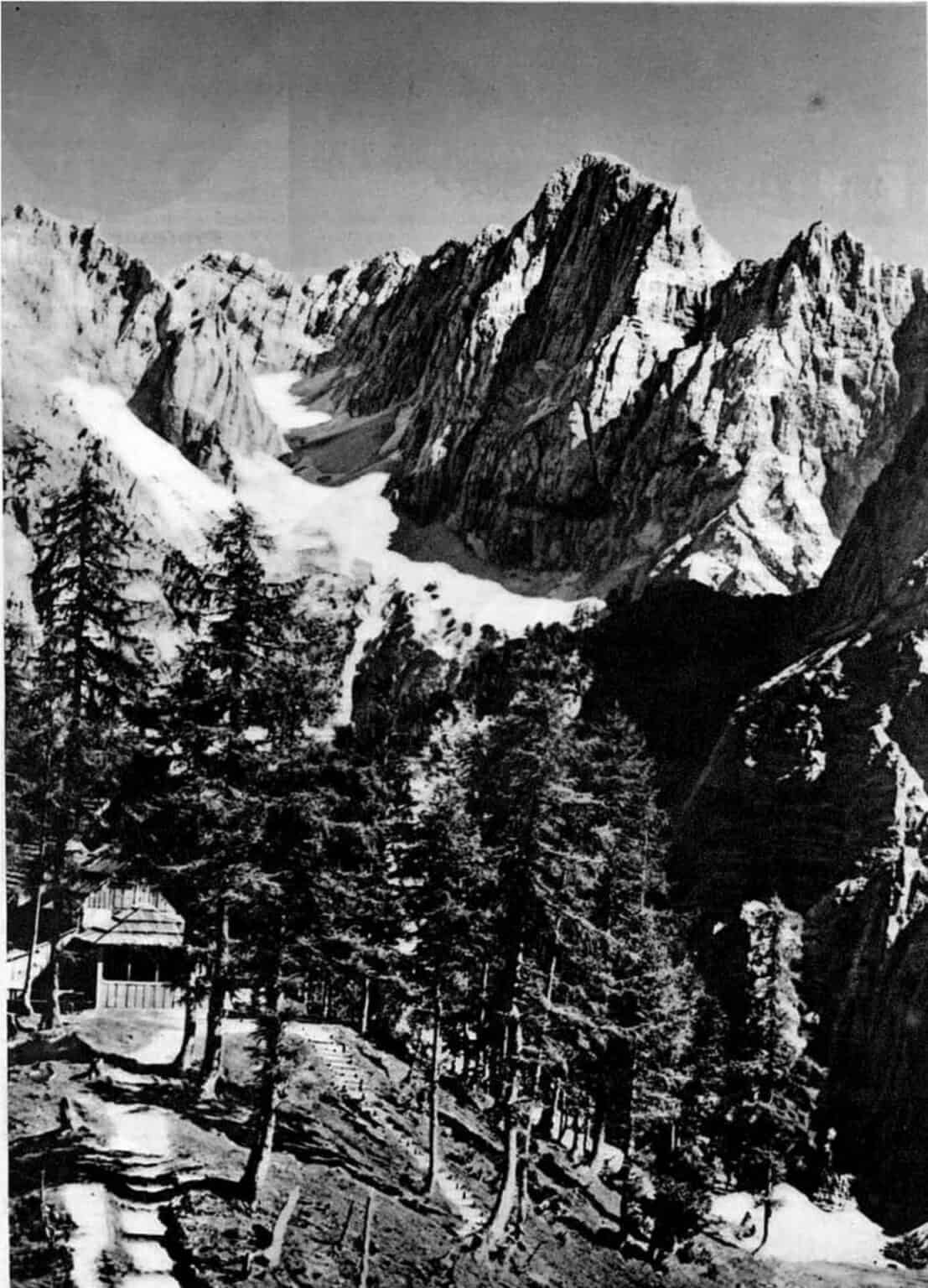 BW Pohľadnica chaty Erjavec (1928)